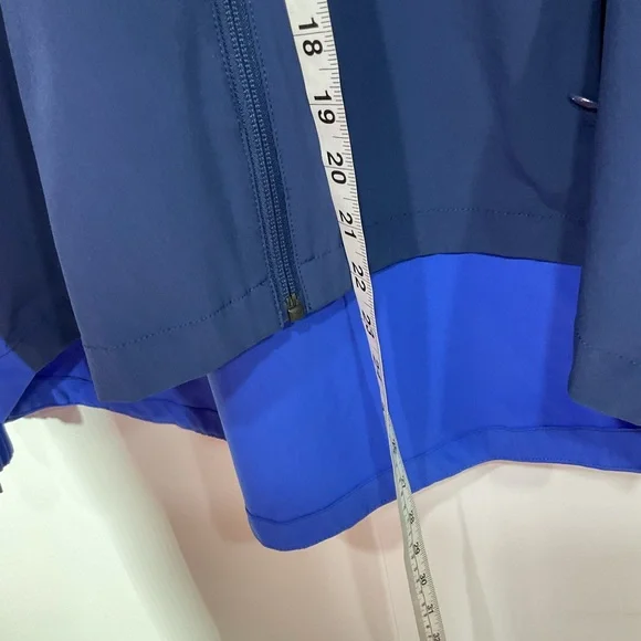 Adidas Jacket, Windbreaker, Blue & White, Zip-Up, Size See Measurements - Picture 12 of 14